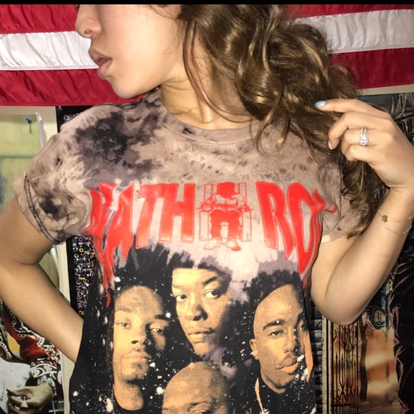 Tops - Death row records rap custom shirt